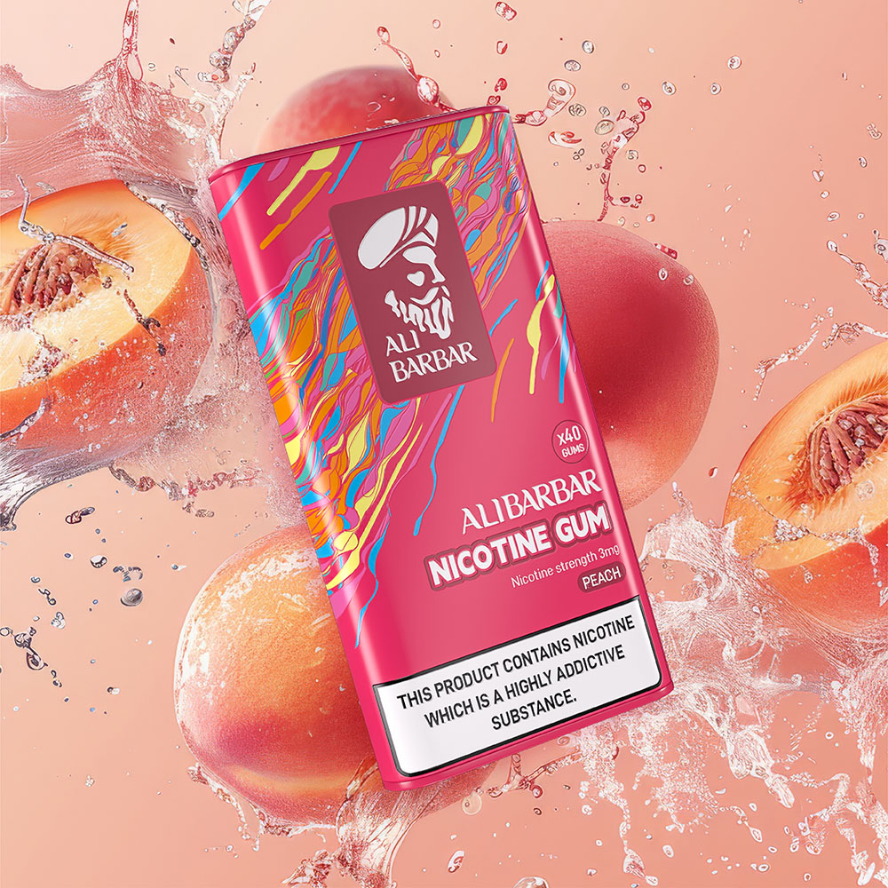 Peach-Alibarbar-Nicotine-Gum.jpg Alibarbar Nicotine Gum – Peach - Image 1